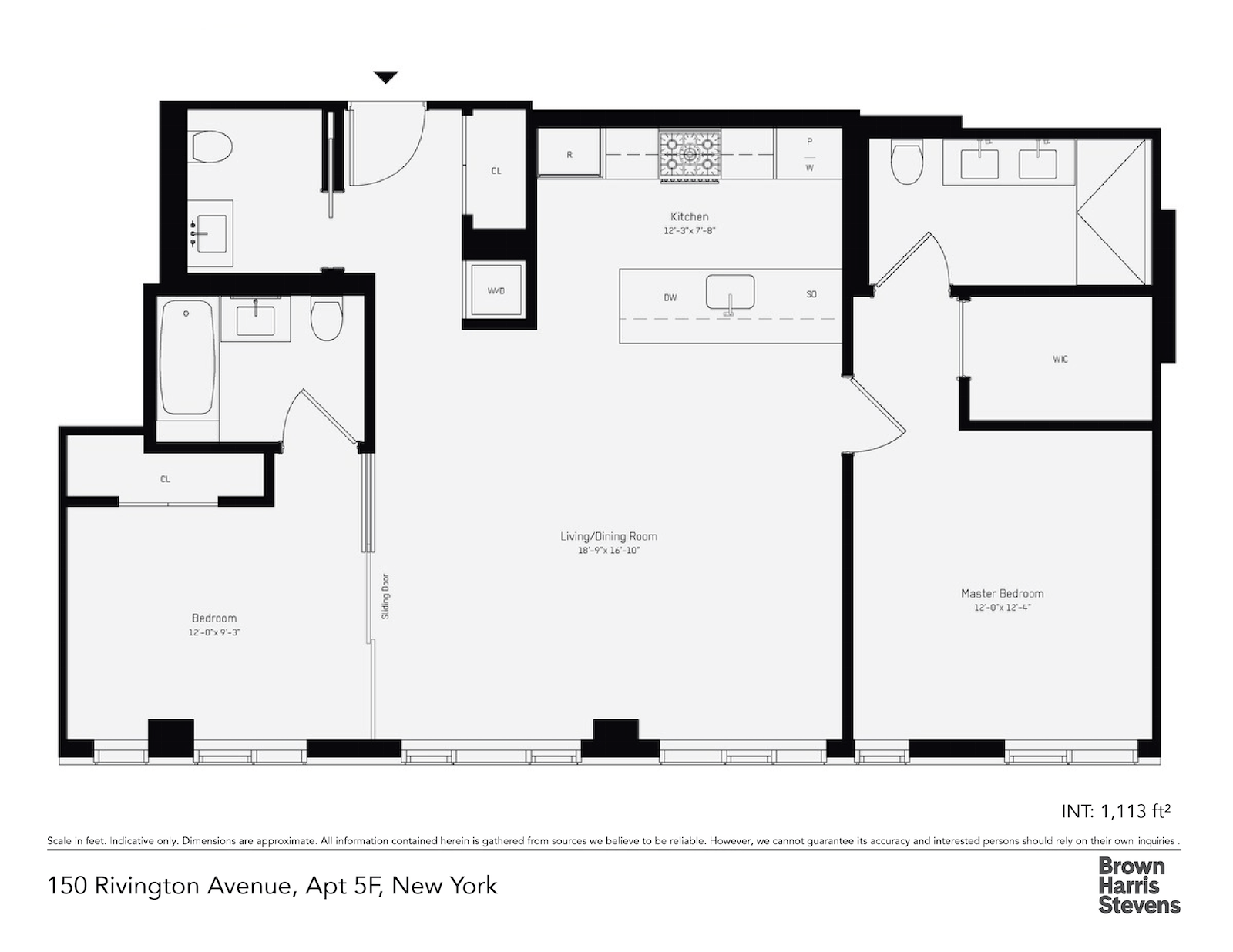 Floorplan for 150 Rivington Street, 5F