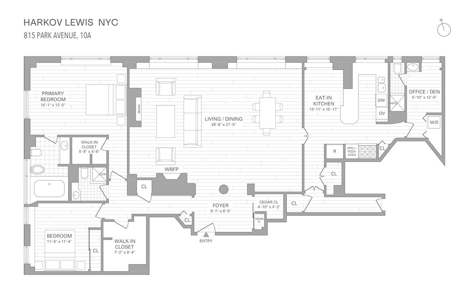 Floorplan for 815 Park Avenue