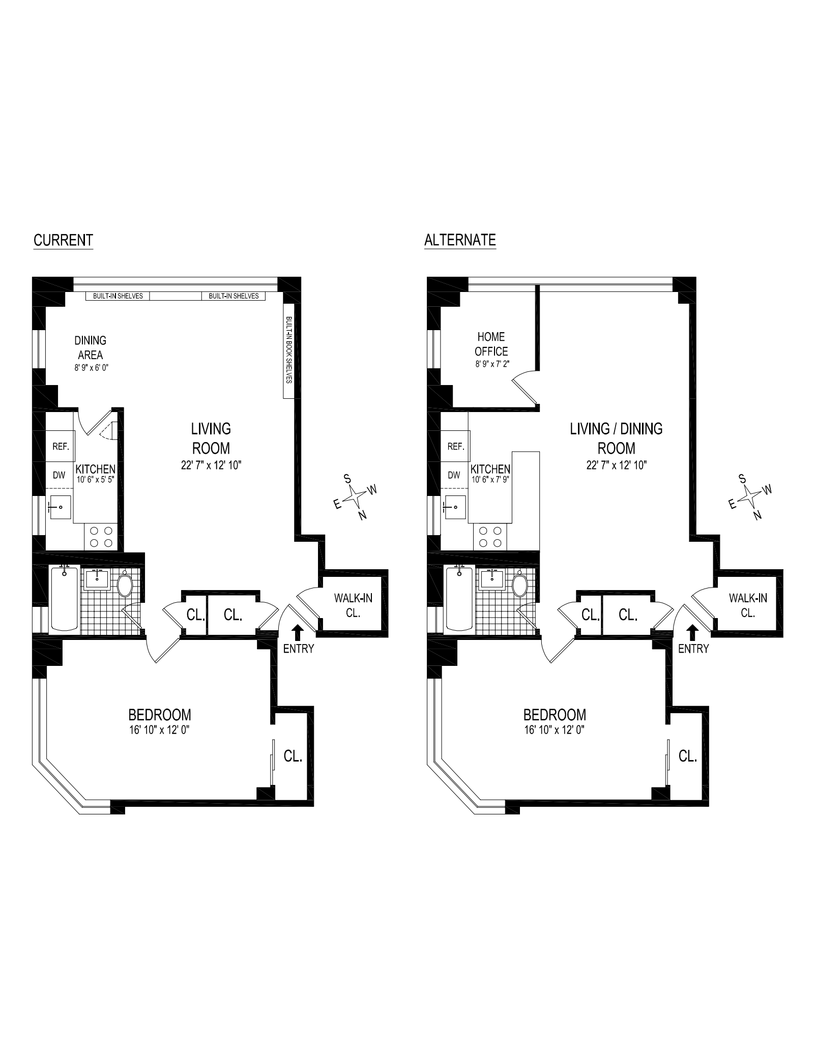Floorplan for 175 West 13th Street, 5B