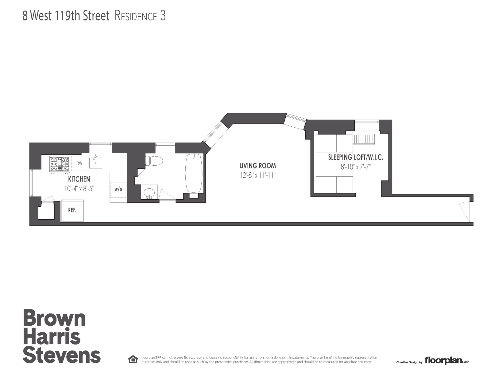 Floorplan for 8 West 119th Street, 3