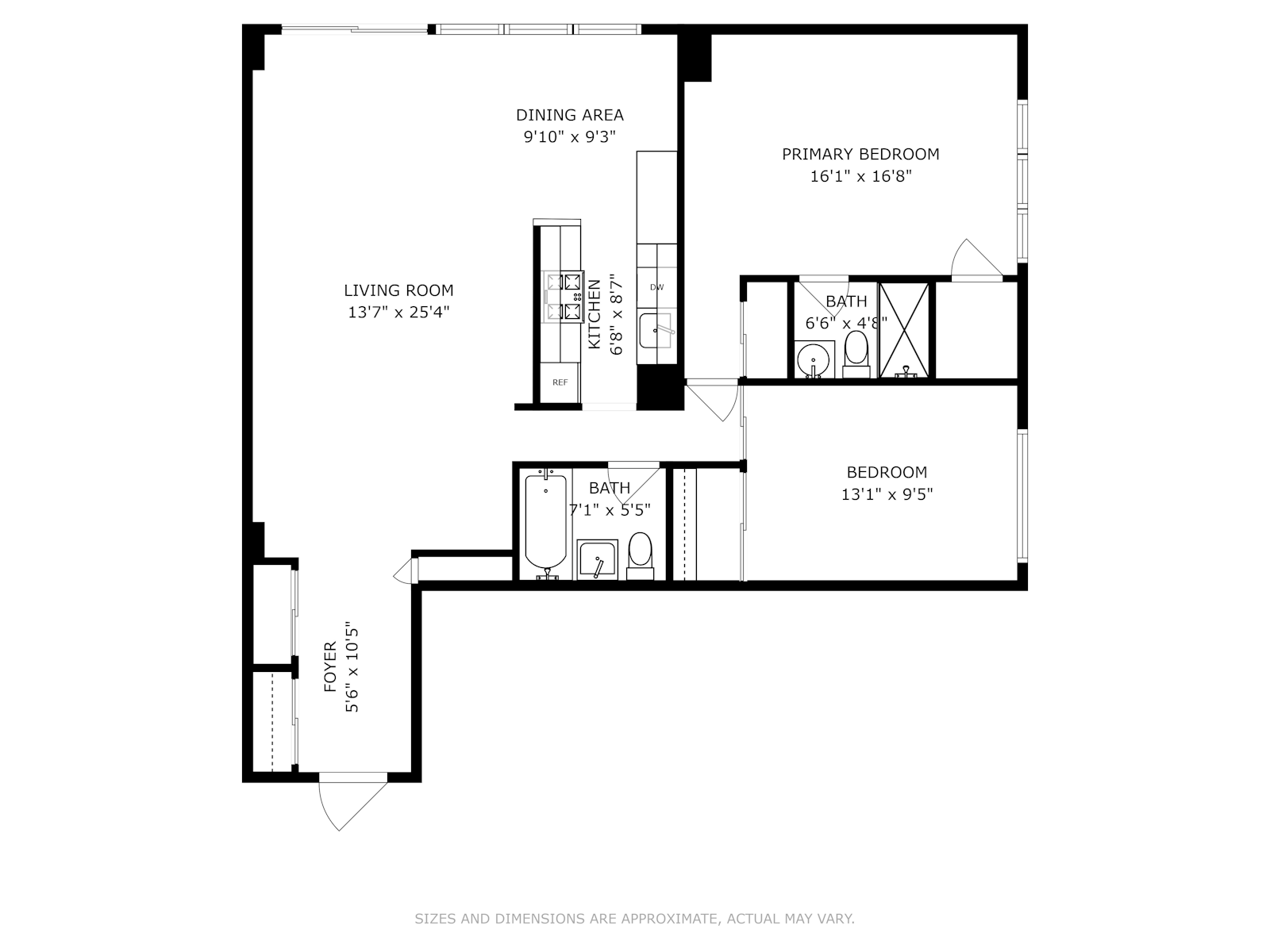 Floorplan for 102-10 66th Road, 19D