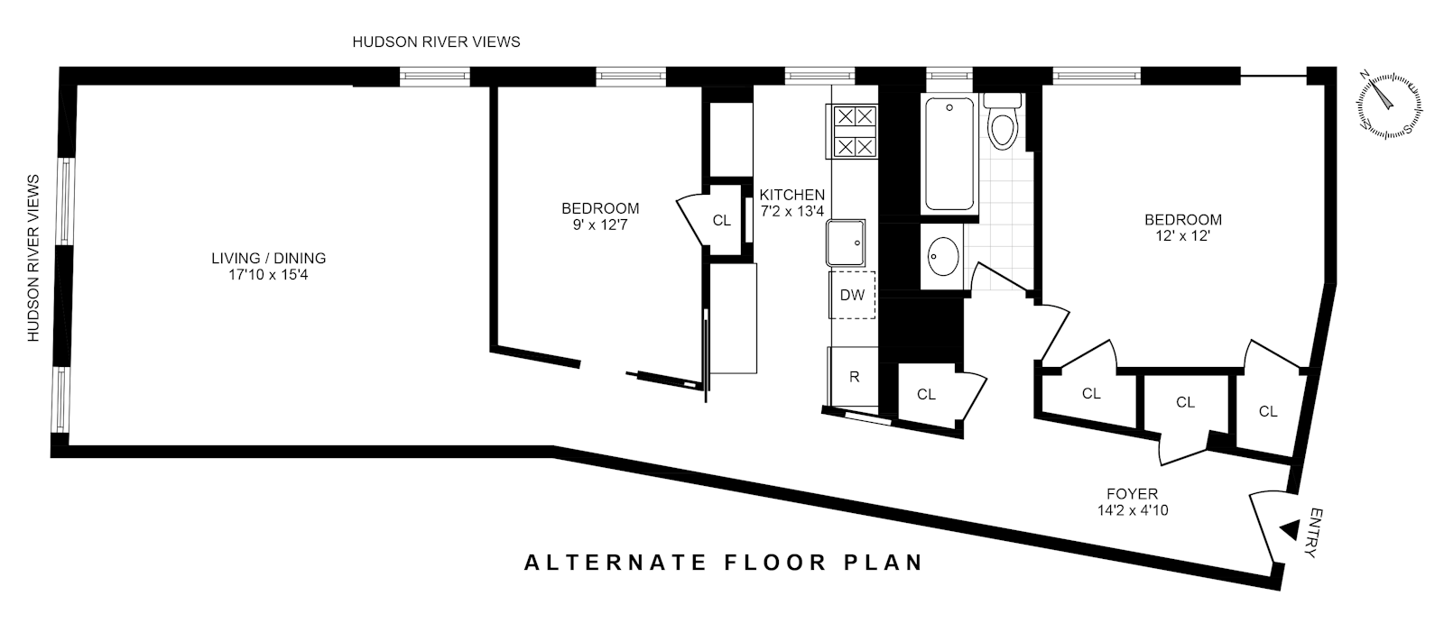 Floorplan for 875 West 181st Street, 2K
