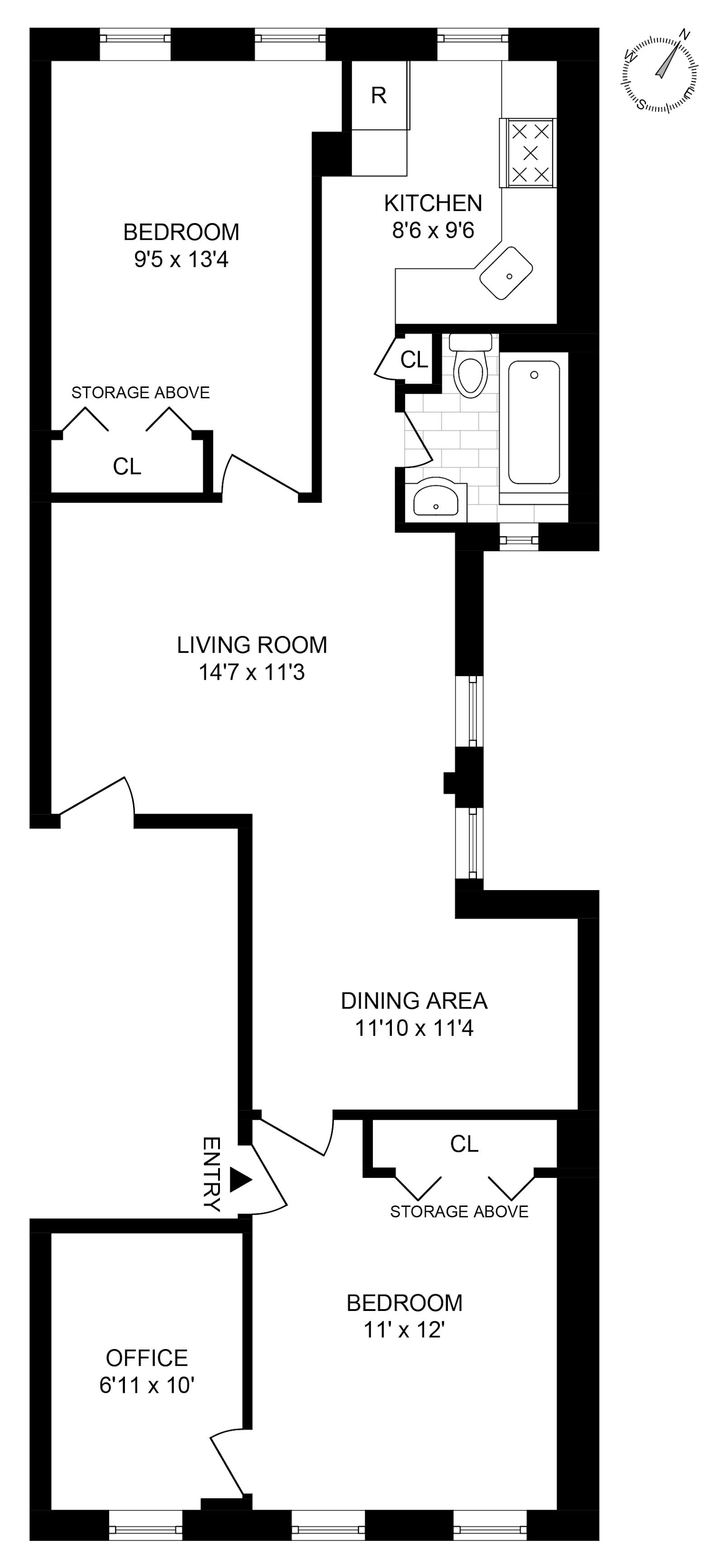 Floorplan for 1397 Jefferson Avenue, 2