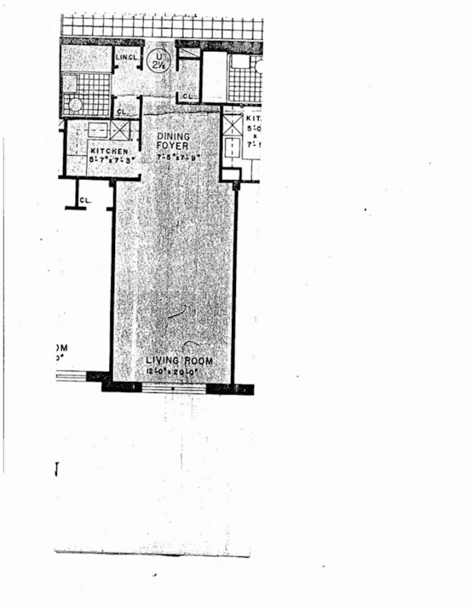 Floorplan for 309 East 87th Street, 3U