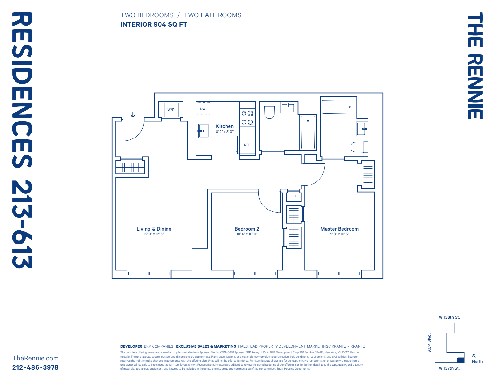 Floorplan for 2351 Adam Clayton Powell, 213