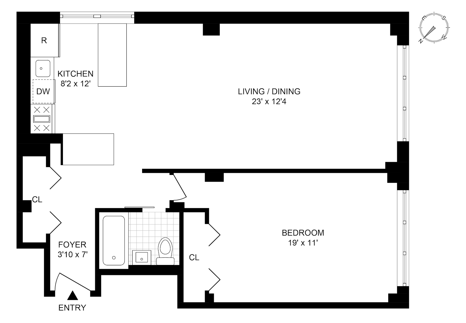 Floorplan for 240 East 35th Street, 8A