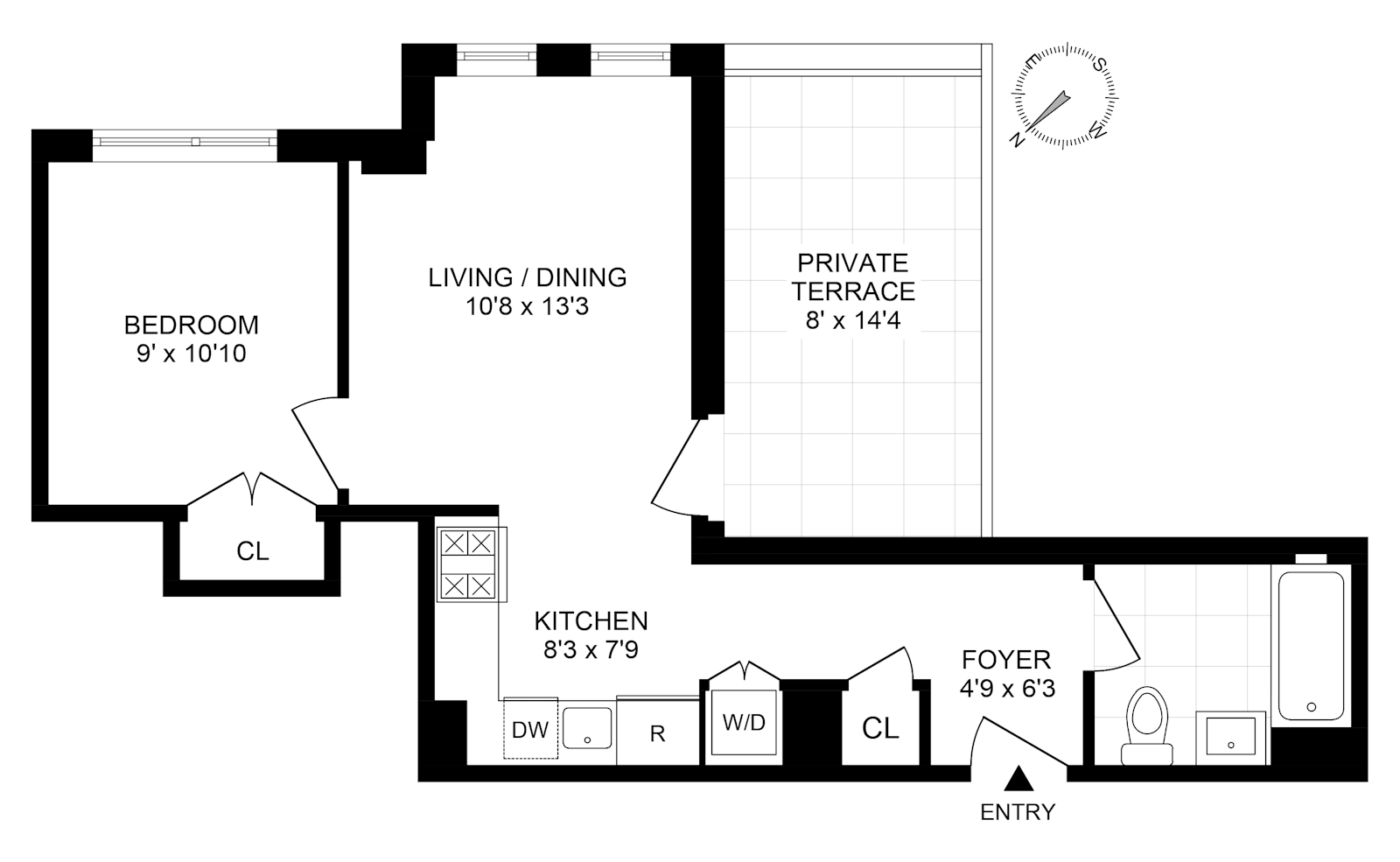 Floorplan for 458 East 25th Street, PH2