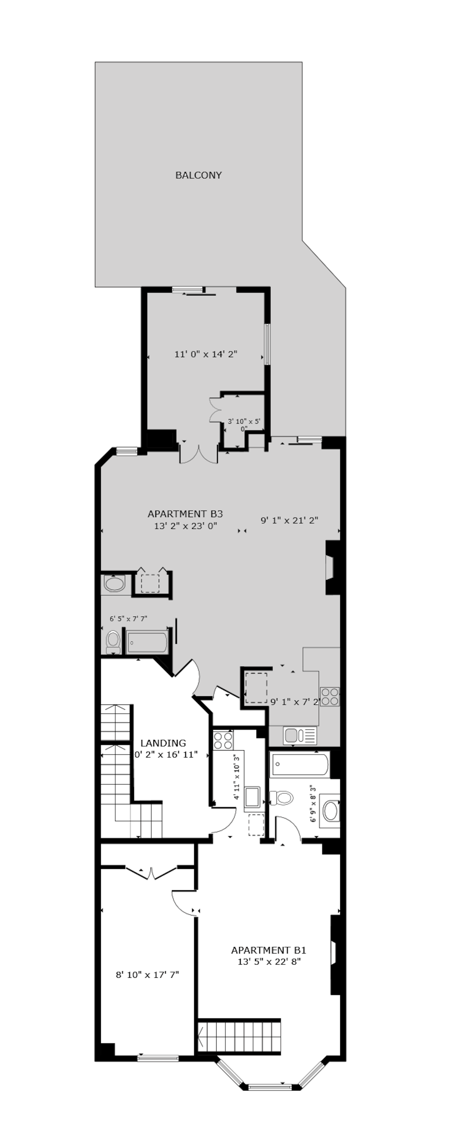 Floorplan for 50 West 86th Street, B3
