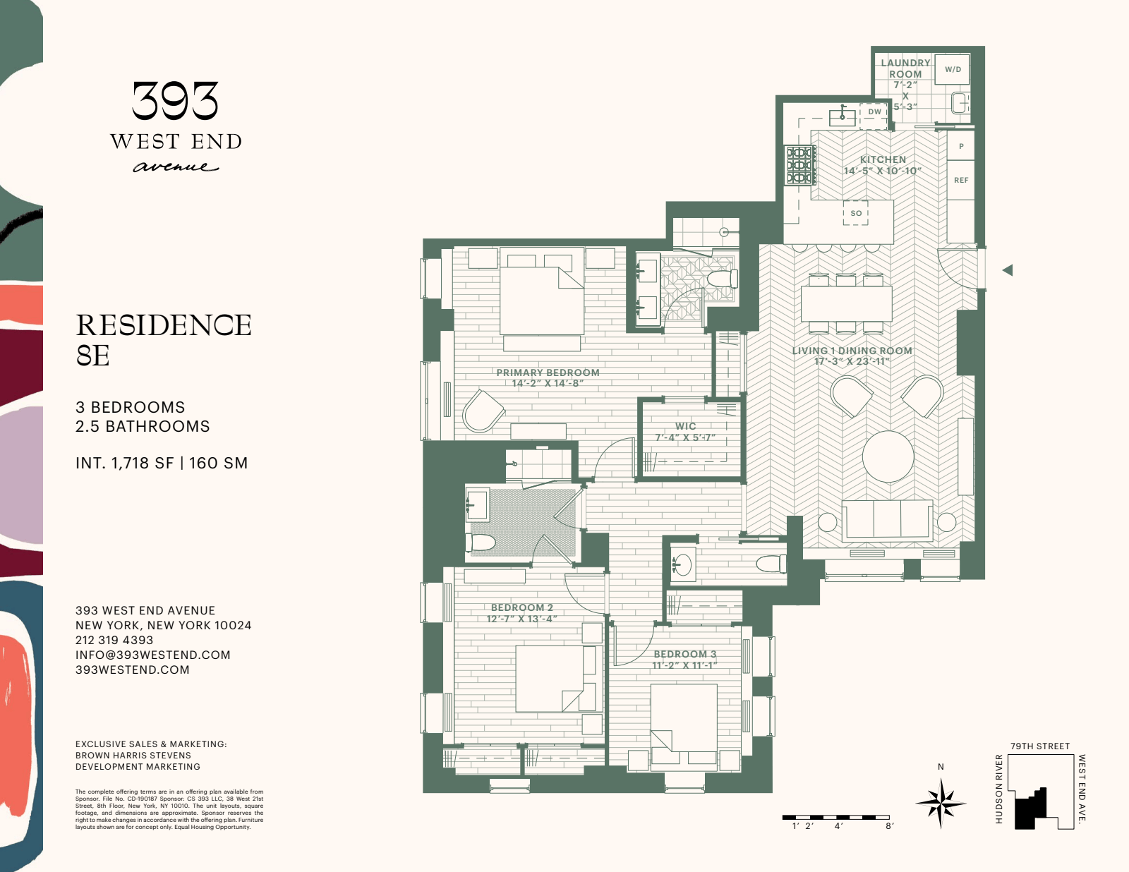 Floorplan for 393 West End Avenue, 8E