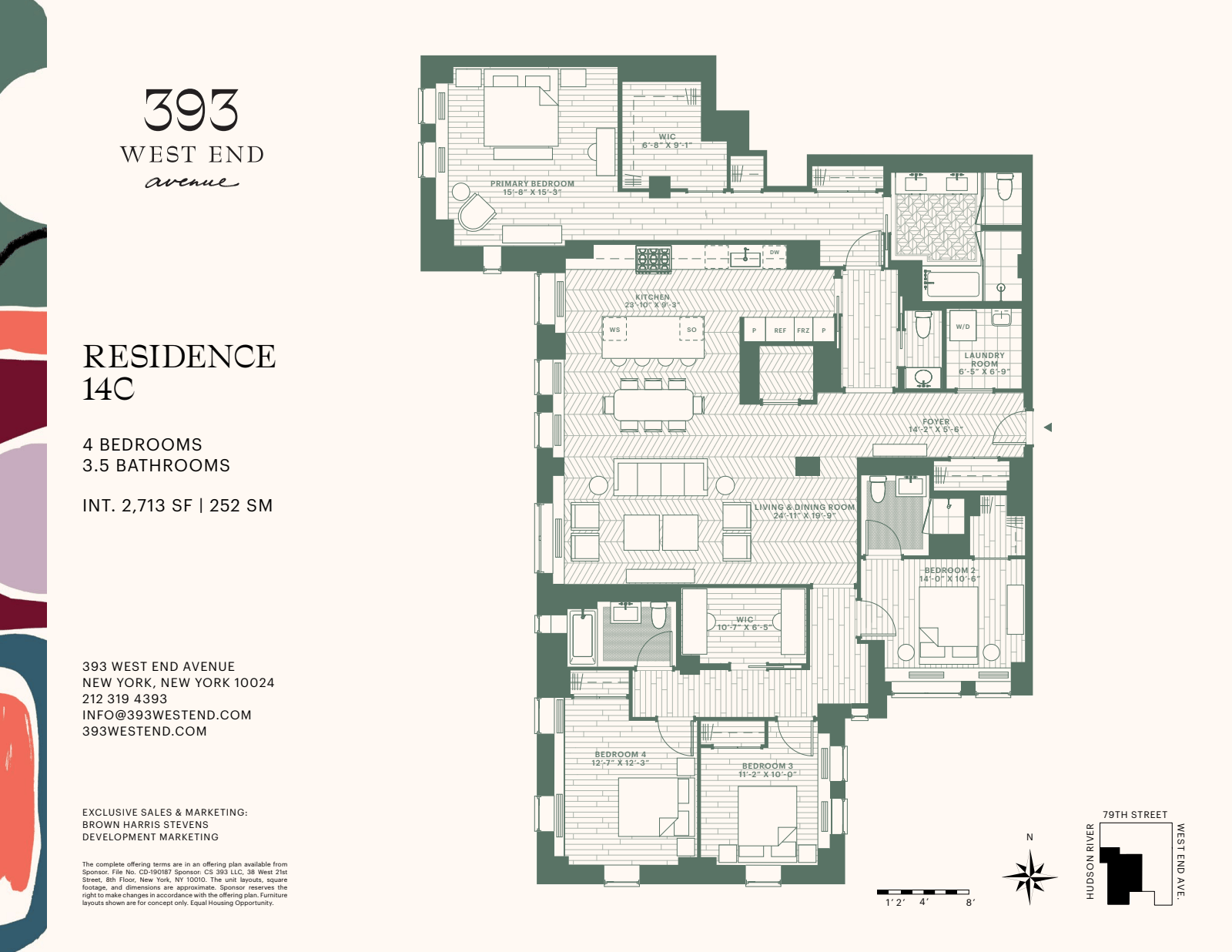 Floorplan for 393 West End Avenue, 14C