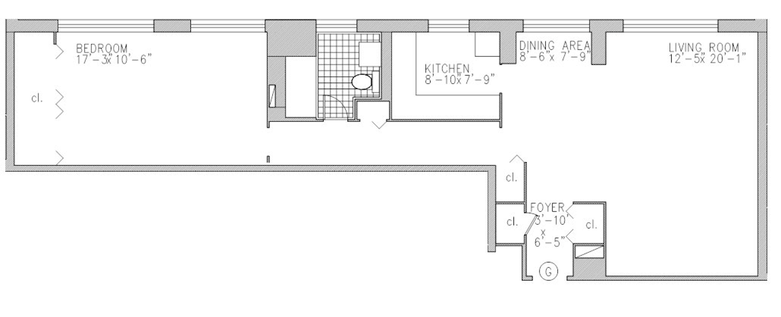 Floorplan for 444 East 82nd Street, 24G