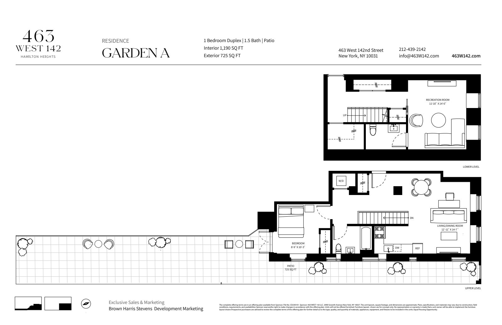 Floorplan for 463 West 142nd Street, GA