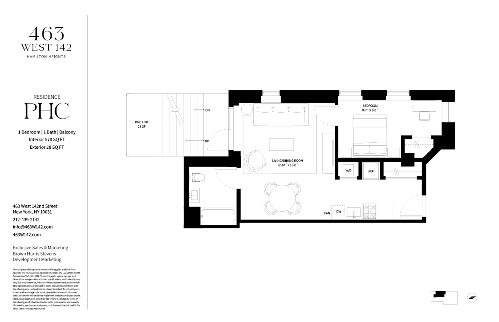 Floorplan for 463 West 142nd Street, PHC