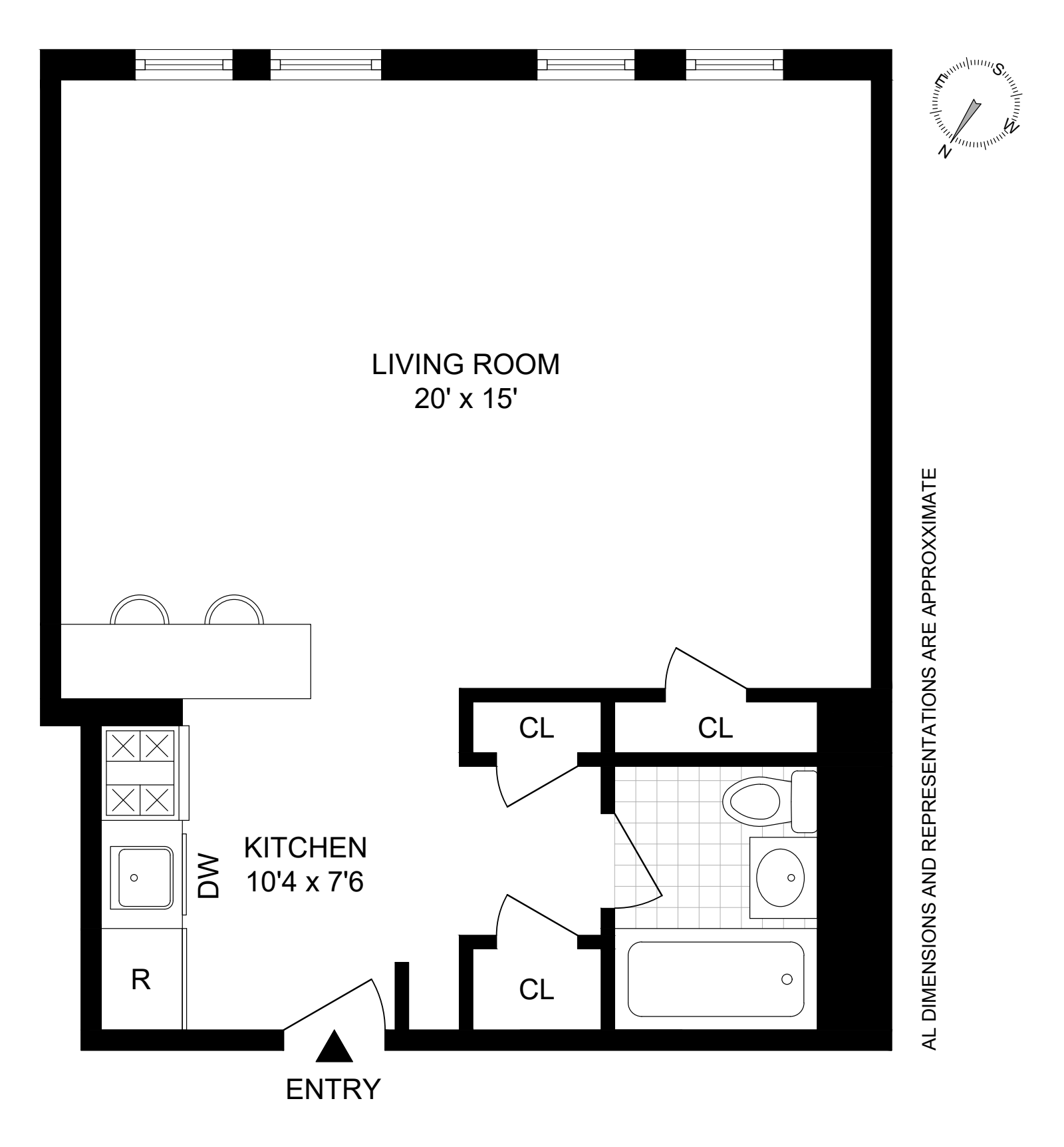 Floorplan for 66 Madison Avenue, 11C