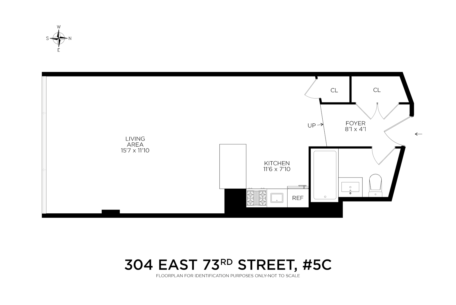 Floorplan for 304 East 73rd Street, 5C