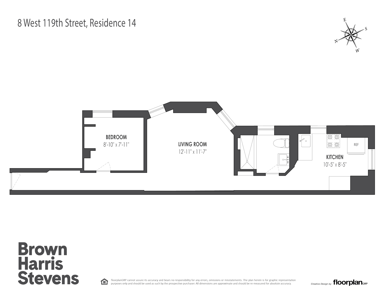 Floorplan for 8 West 119th Street, 14