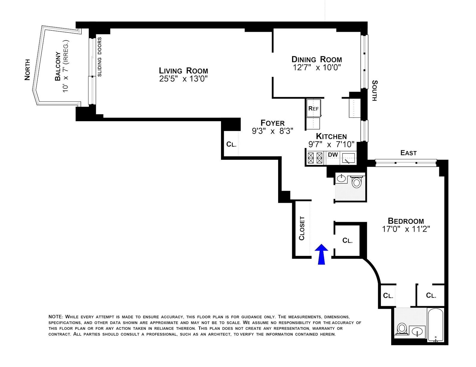 Floorplan for 111 East 85th Street, 7D