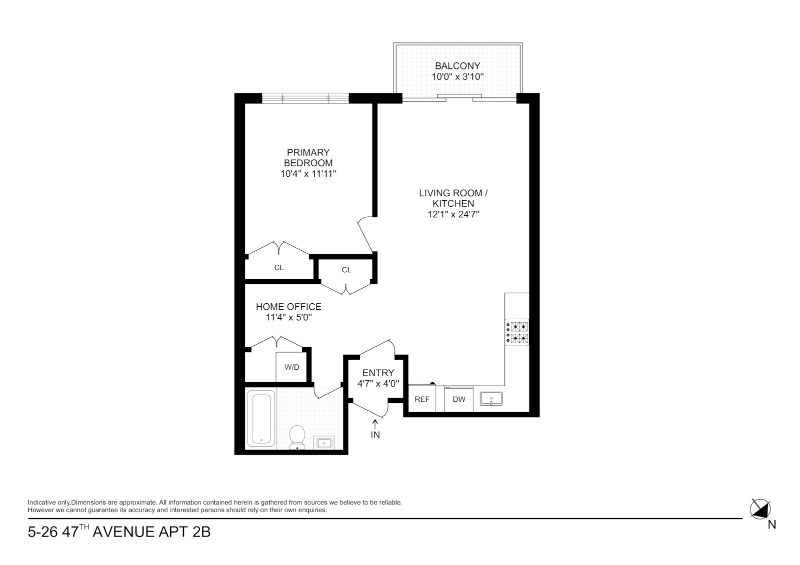 Floorplan for 5 -26  47th Ave, 2B