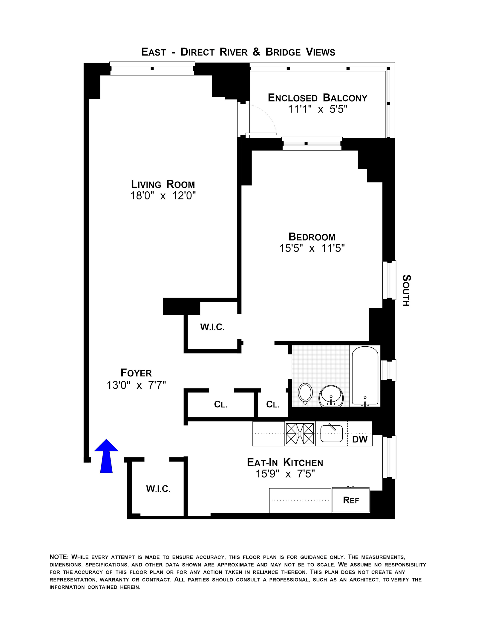 Floorplan for 475 FDR Drive, L407
