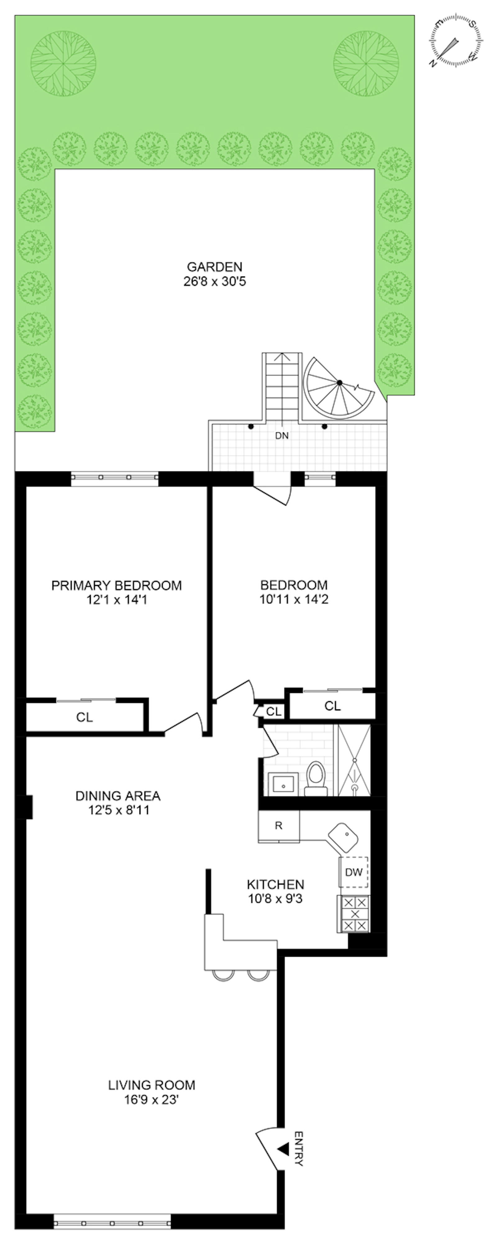 Floorplan for 21 -15 32 Street