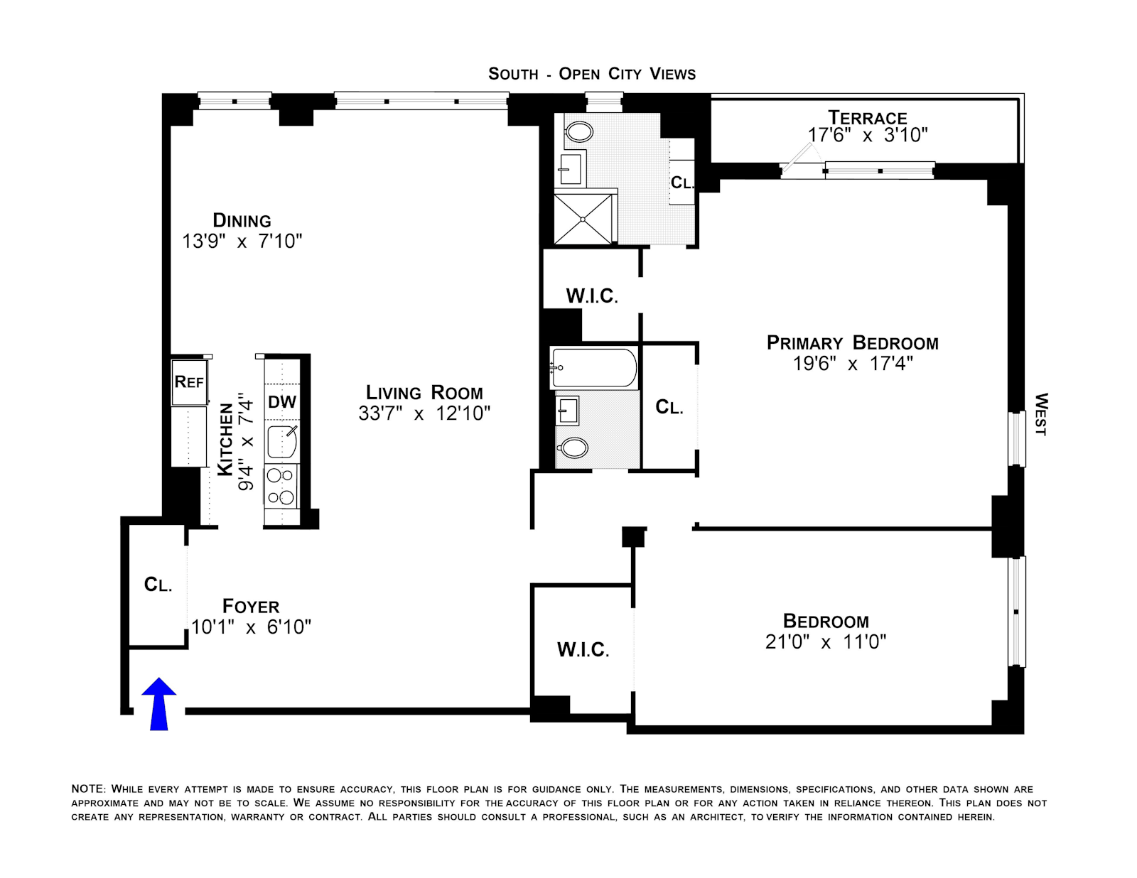 Floorplan for 2 Tudor City Place, 9HS