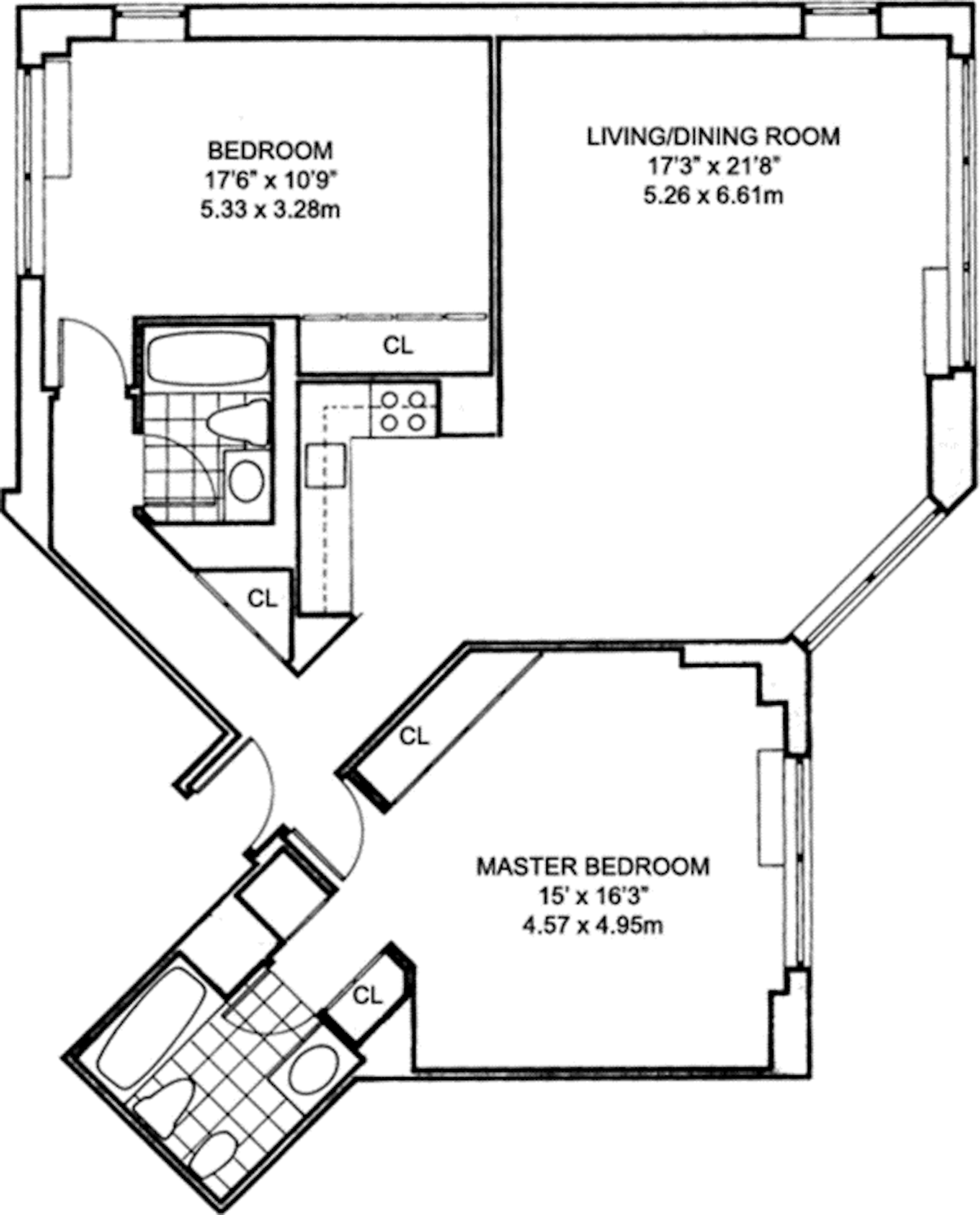 Floorplan for 303 East 43rd Street, 10A