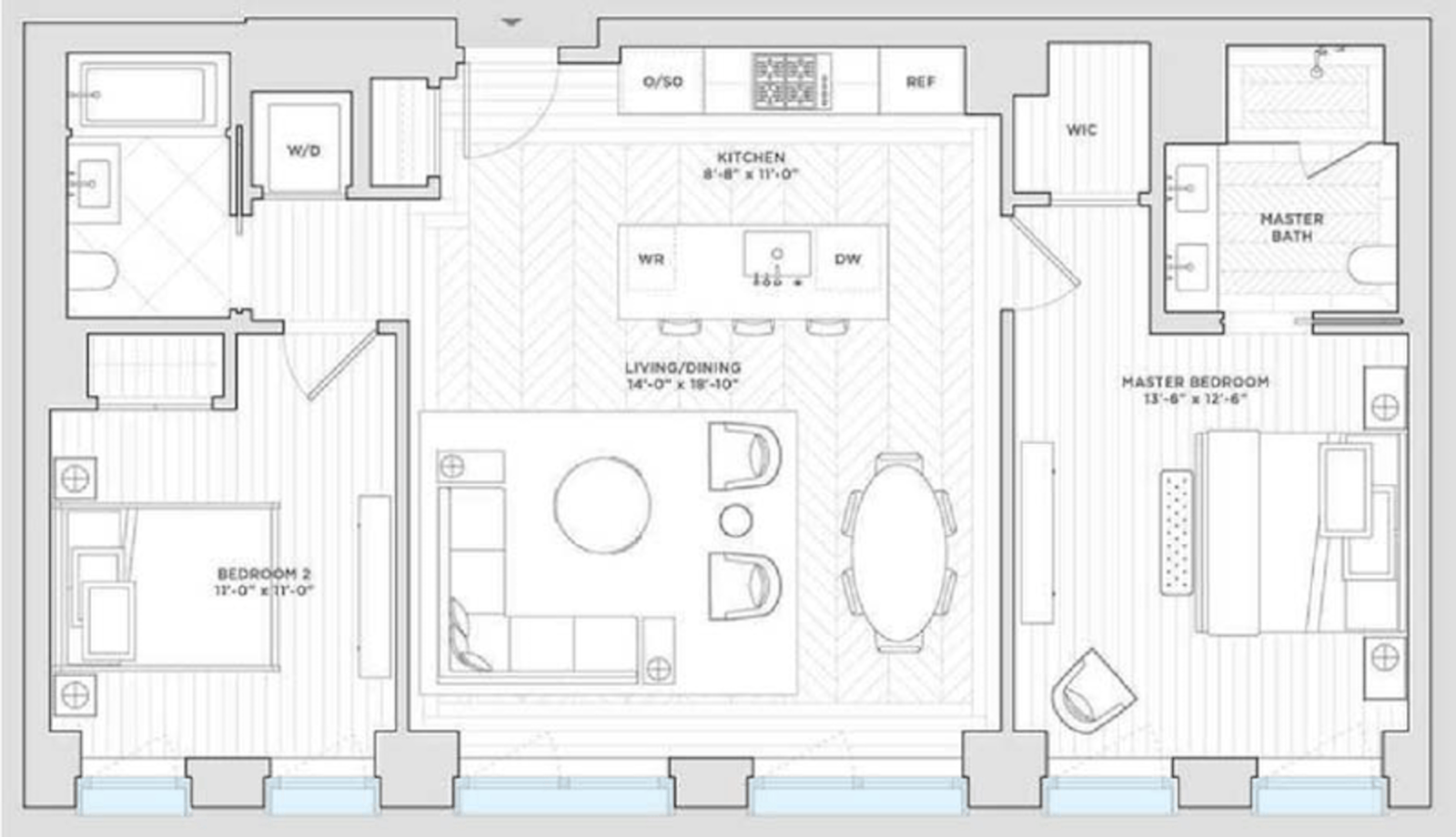 Floorplan for 40 Bleecker Street, 4C