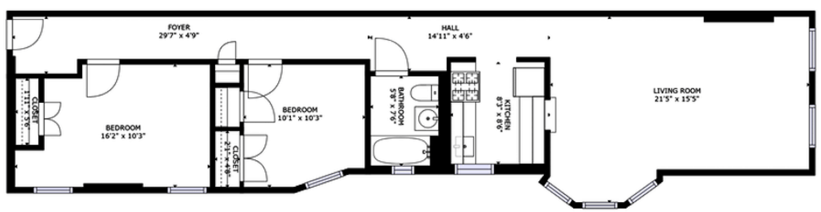 Floorplan for 133 West 140th Street, 24
