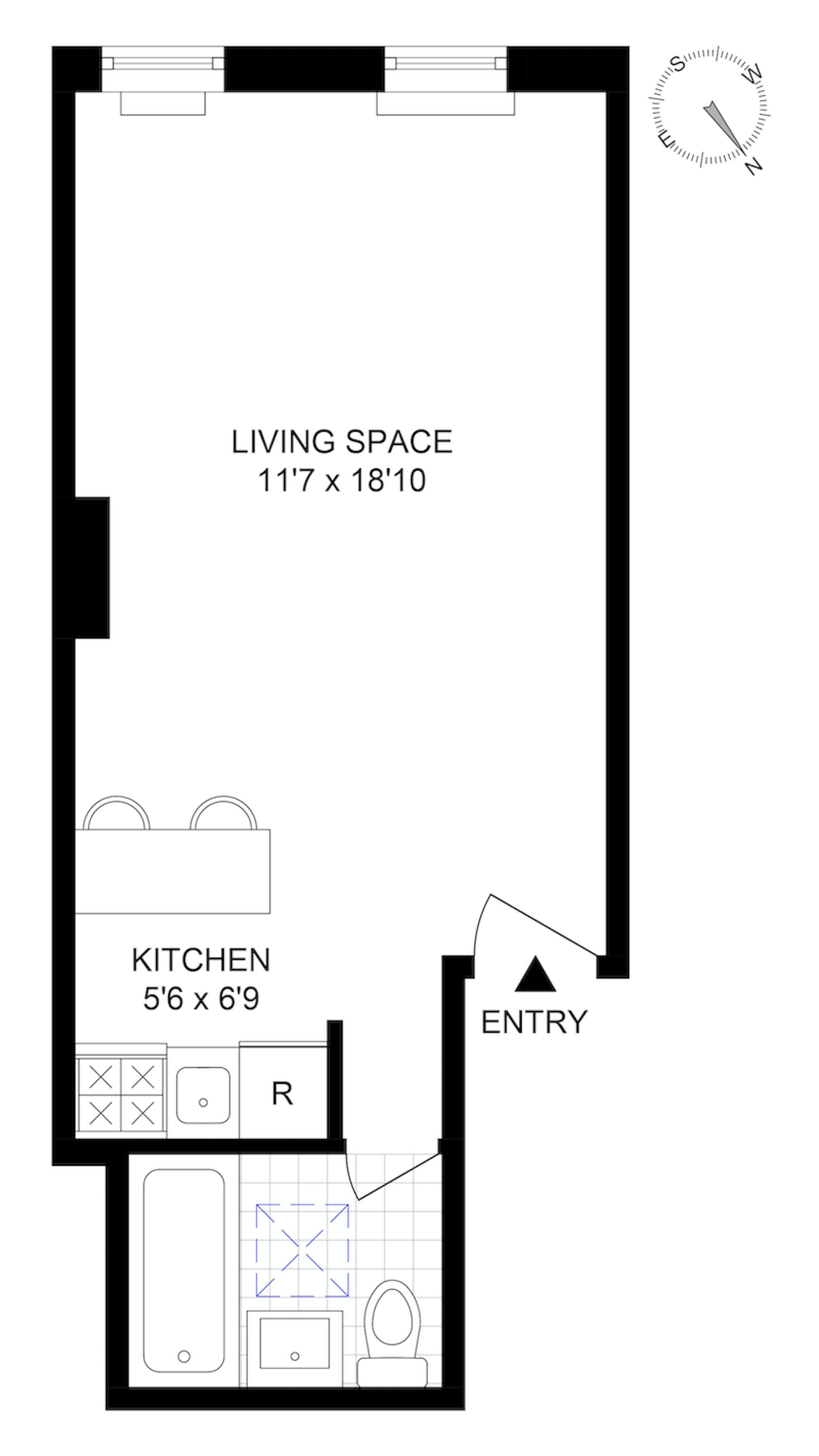 Floorplan for 223 East 78th Street, 4B