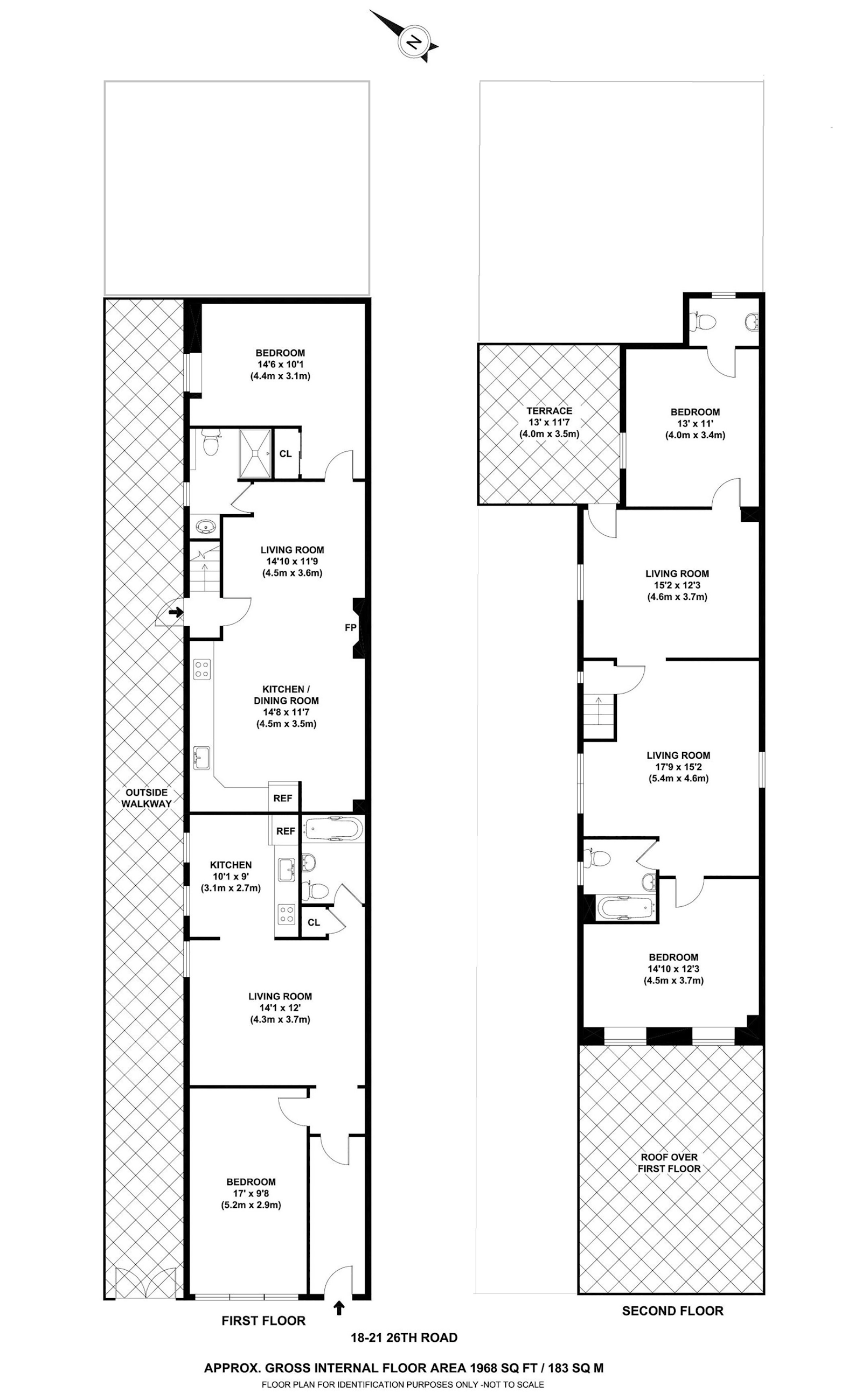 Floorplan for 18 -21 26th Road