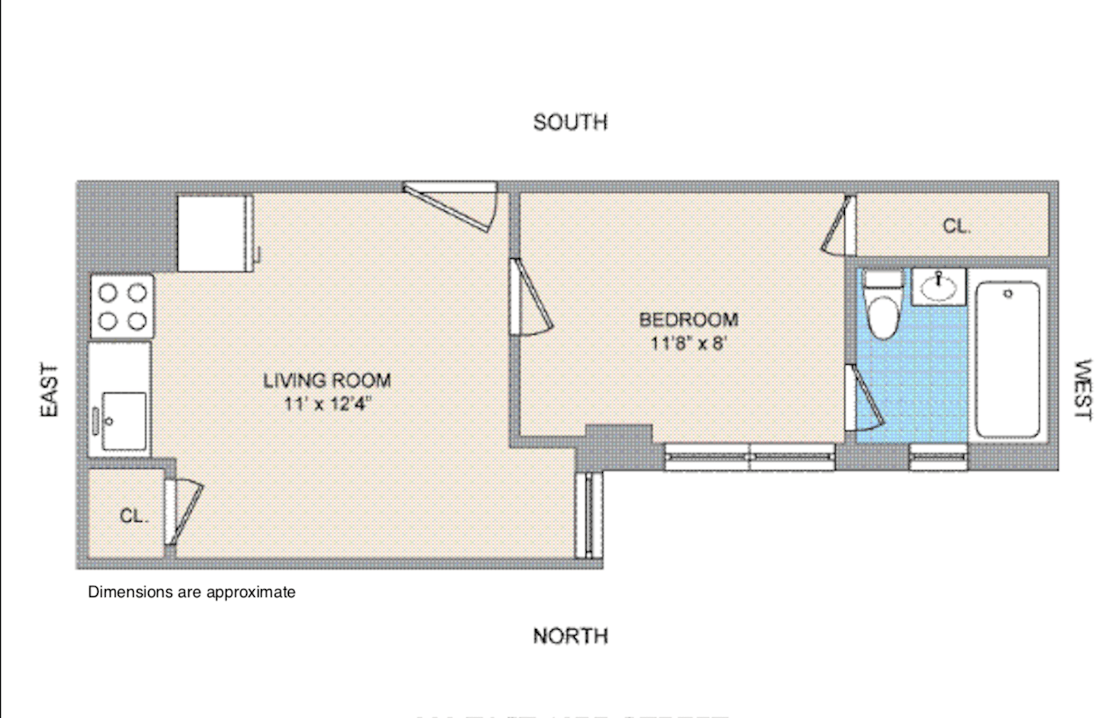 Floorplan for 333 East 43rd Street, 118