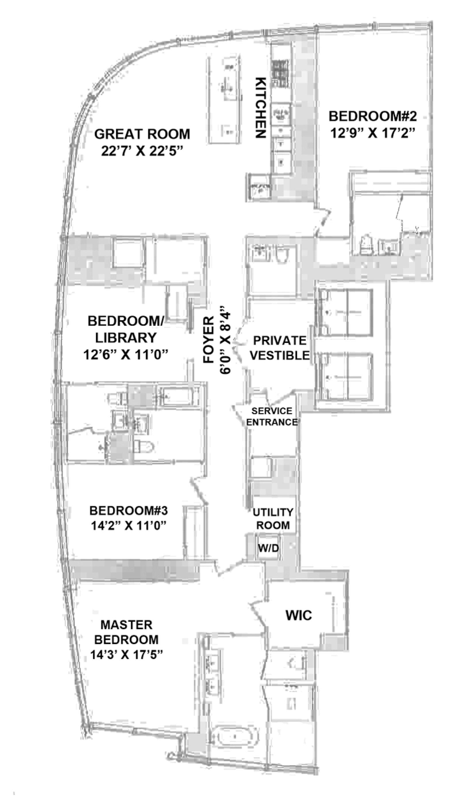 Floorplan for 111 Murray Street, 30W