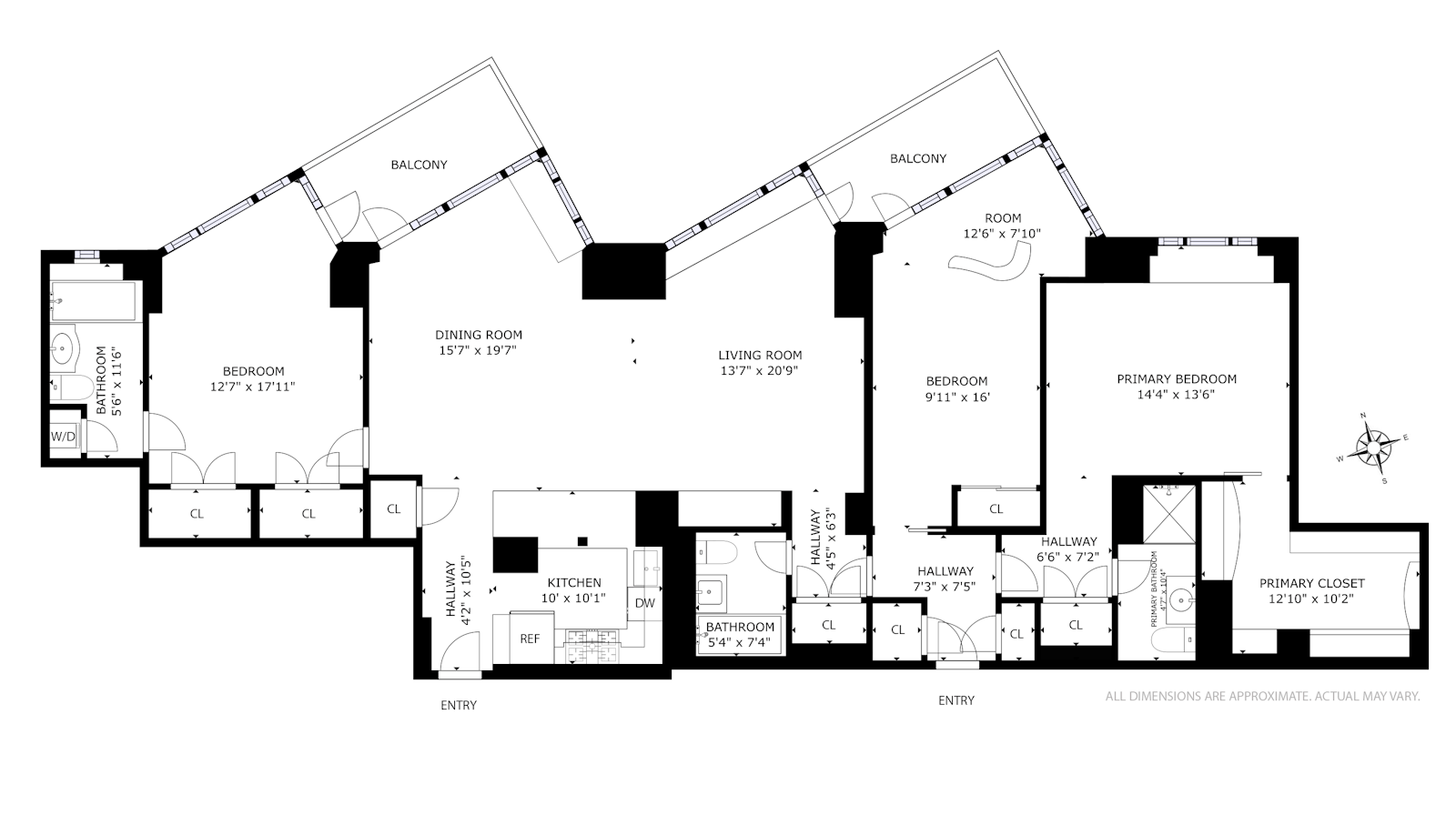 Floorplan for 60 Sutton Place South, 4EFS