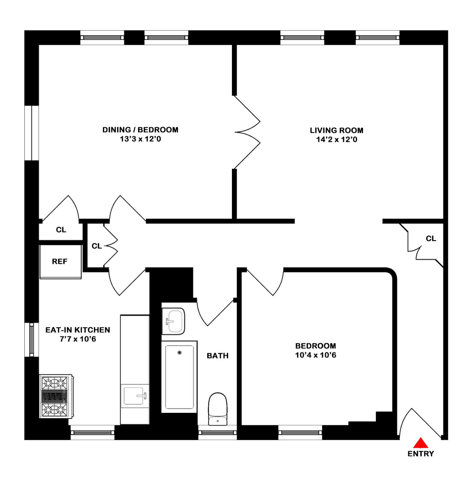 Floorplan for 35 -45 82nd St, 3