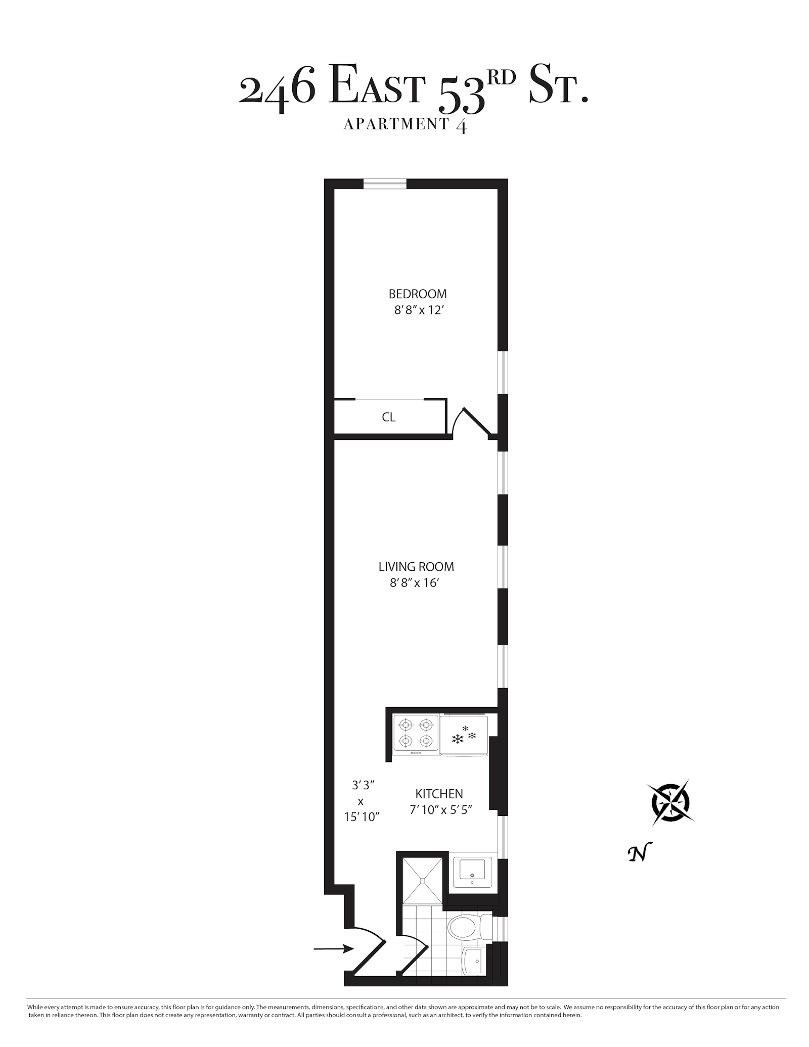 Floorplan for 246 East 53rd Street, 4