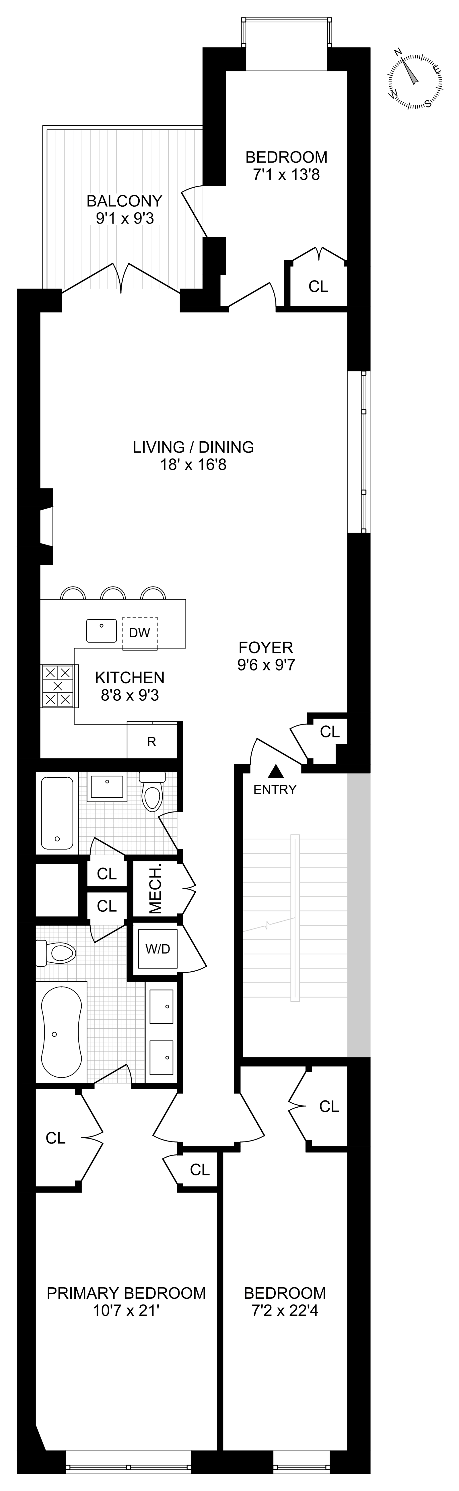 Floorplan for 103 West 117th Street