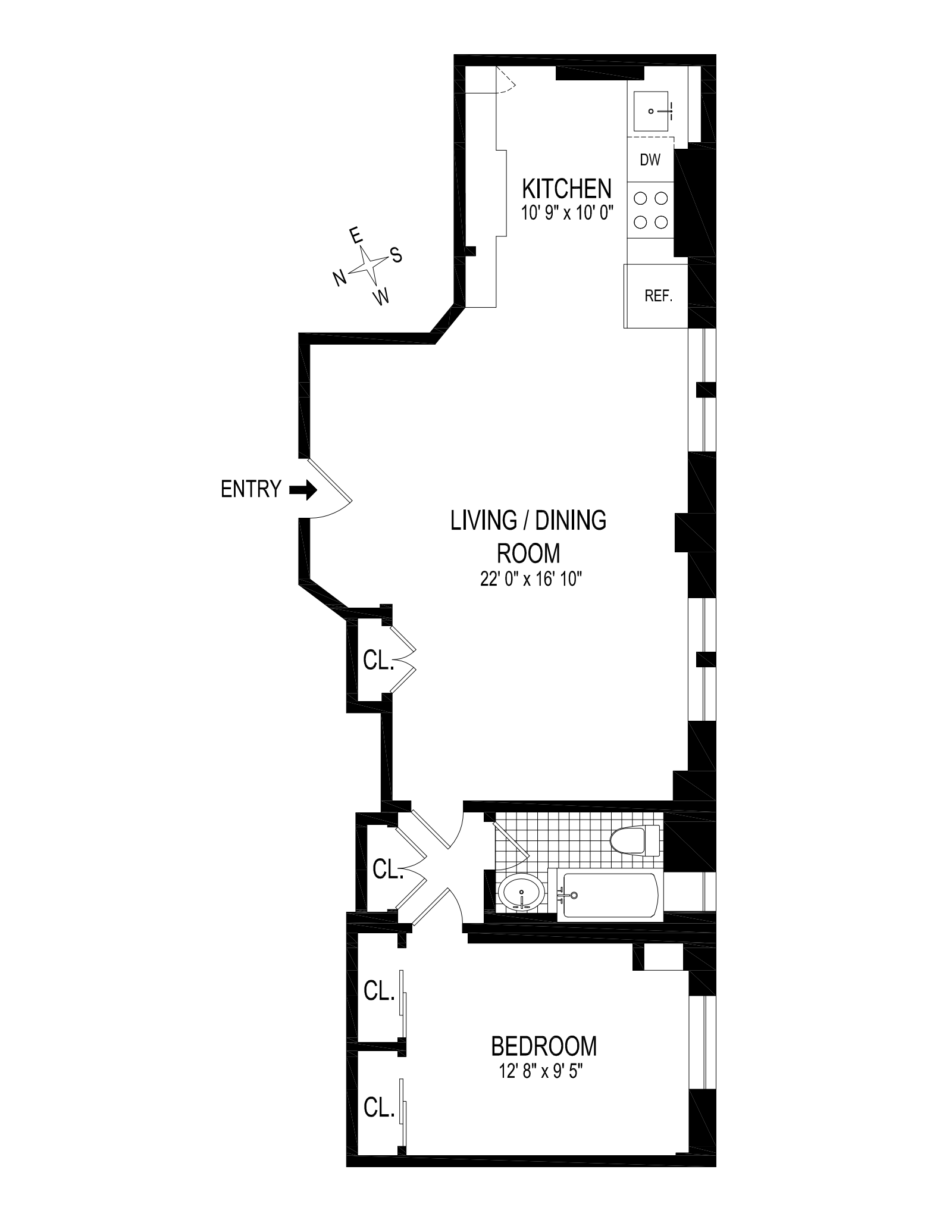 Floorplan for 532 West 111th Street, 74