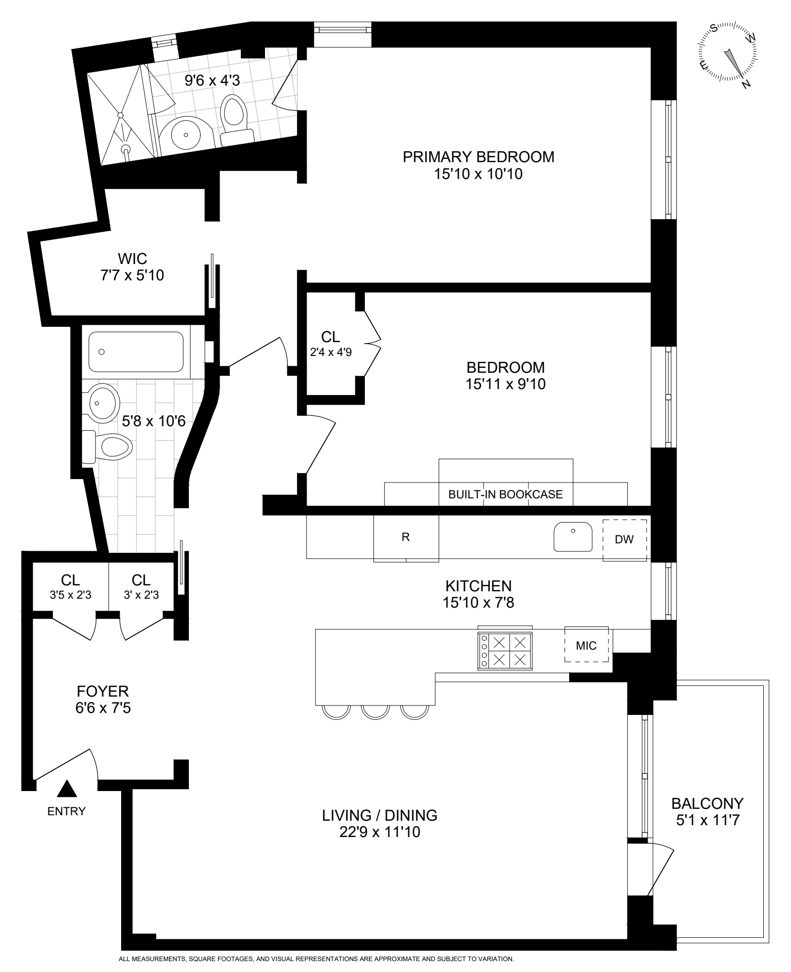 Floorplan for 100 Overlook Terrace, 421