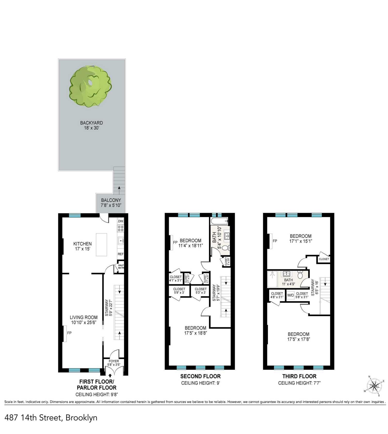 Floorplan for 487 14th St