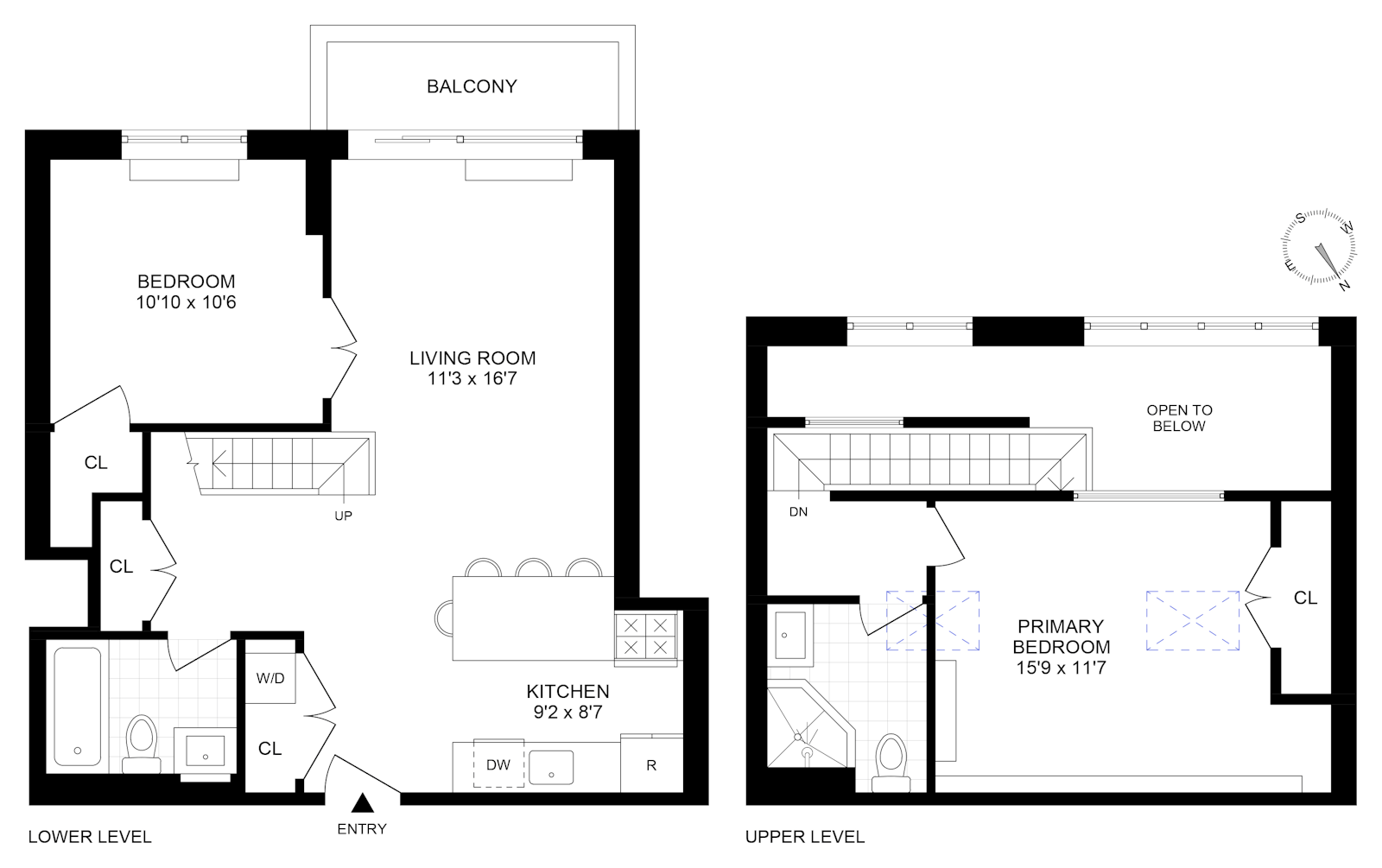 Floorplan for 423 95th Street, 3B