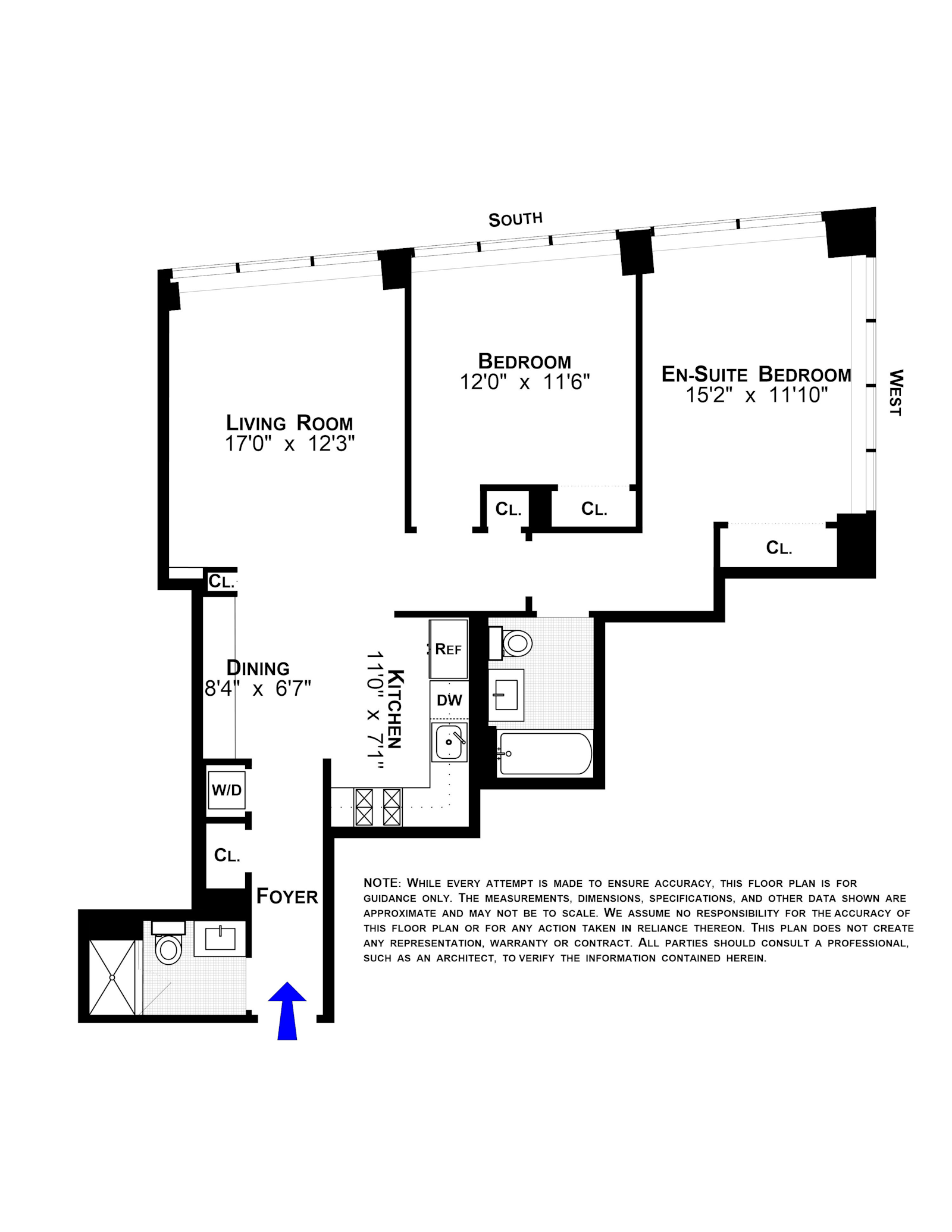 Floorplan for 310 East Houston Street, 3E