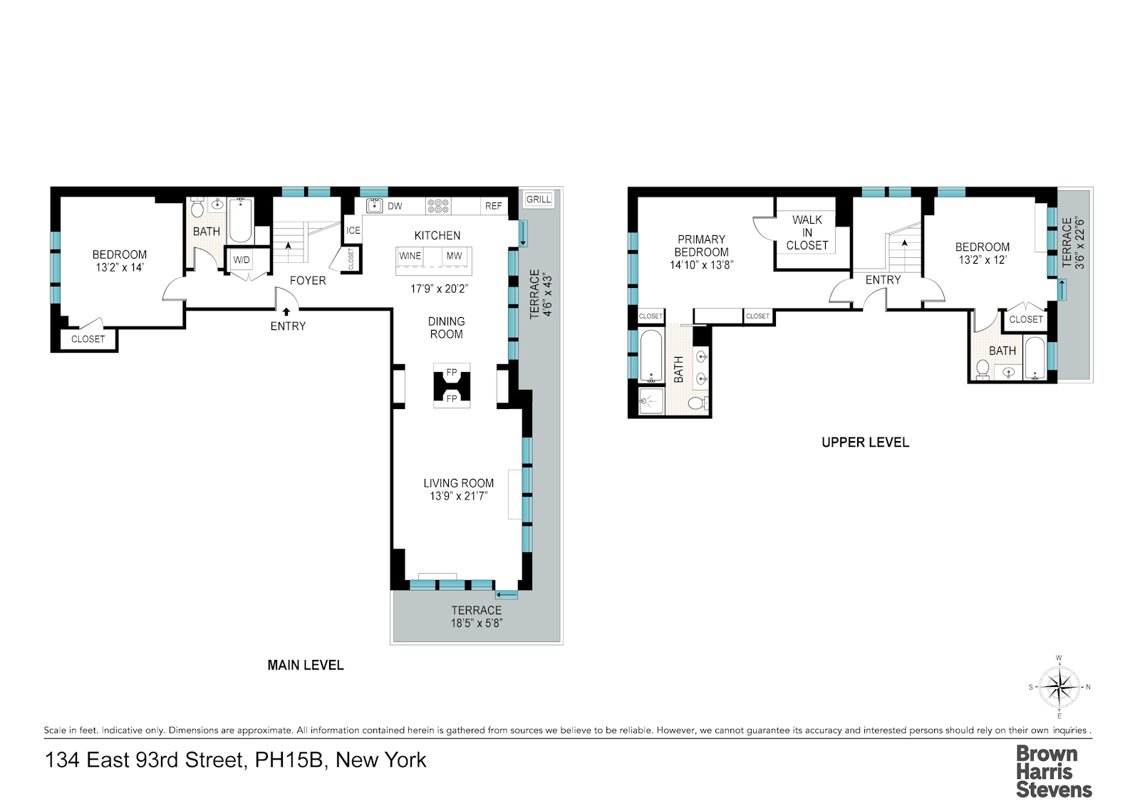 Floorplan for 134 East 93rd Street, PH15B