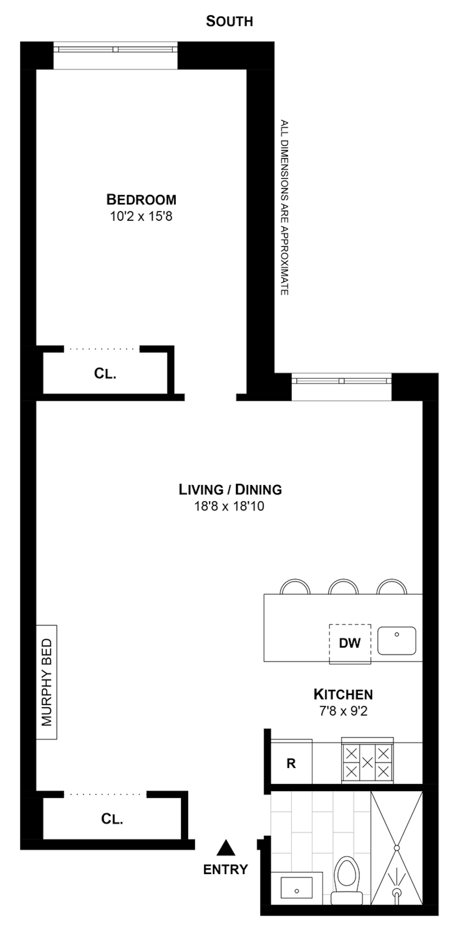 Floorplan for 28 West 96th Street, 6