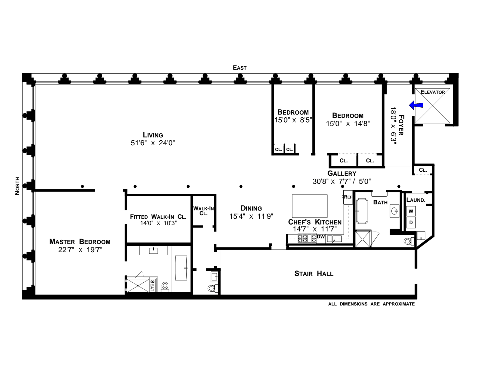 Floorplan for 85 Grand Street, 4N