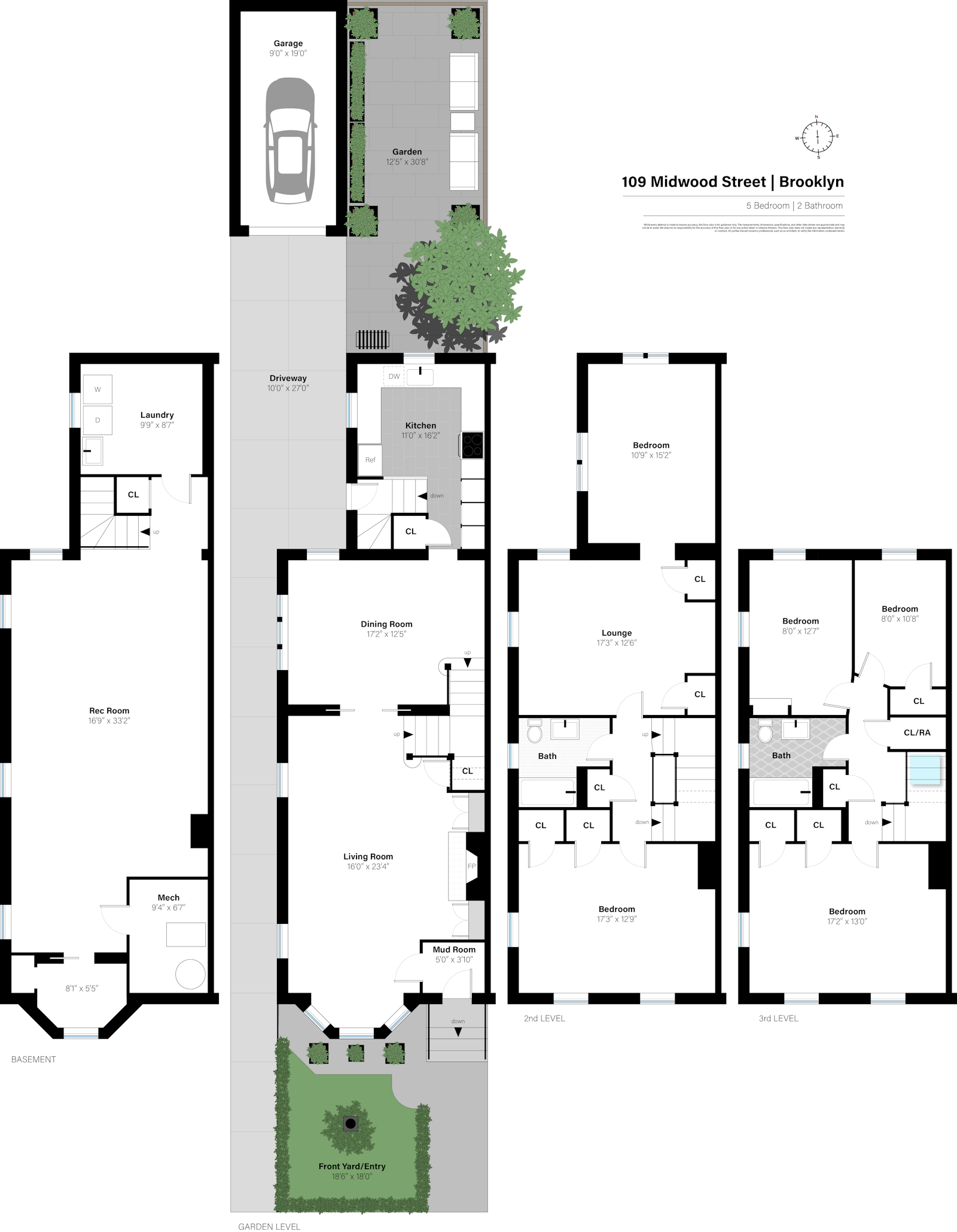 Floorplan for 109 Midwood Street