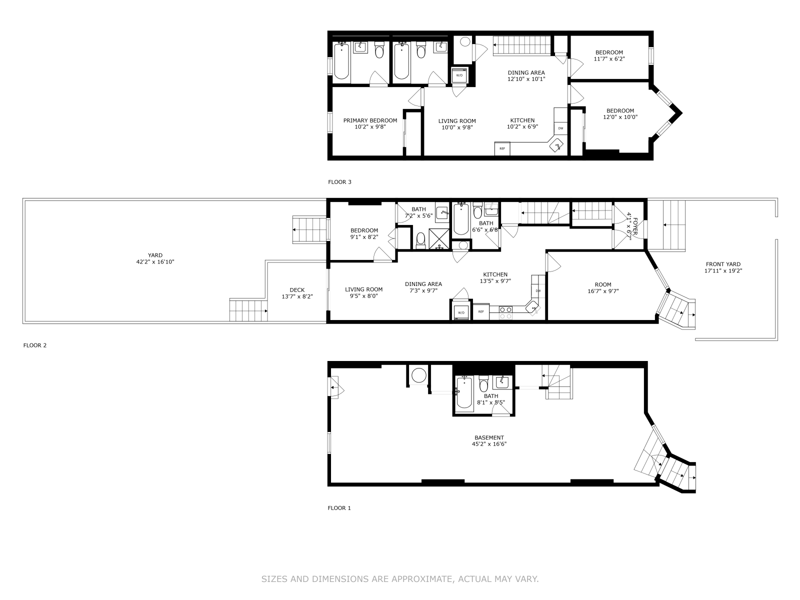 Floorplan for 253 45th Street