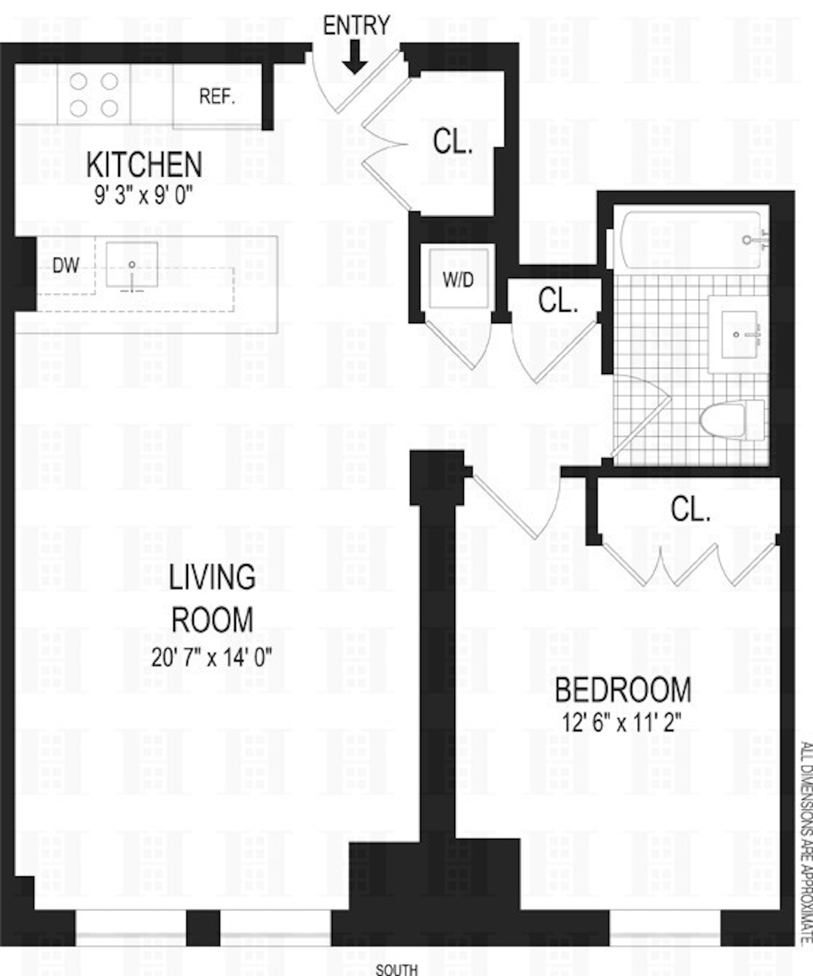 Floorplan for 85 Adams Street, 11C