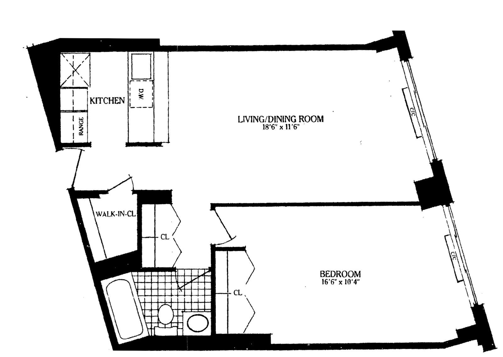 Floorplan for 5 East 22nd Street, 21G