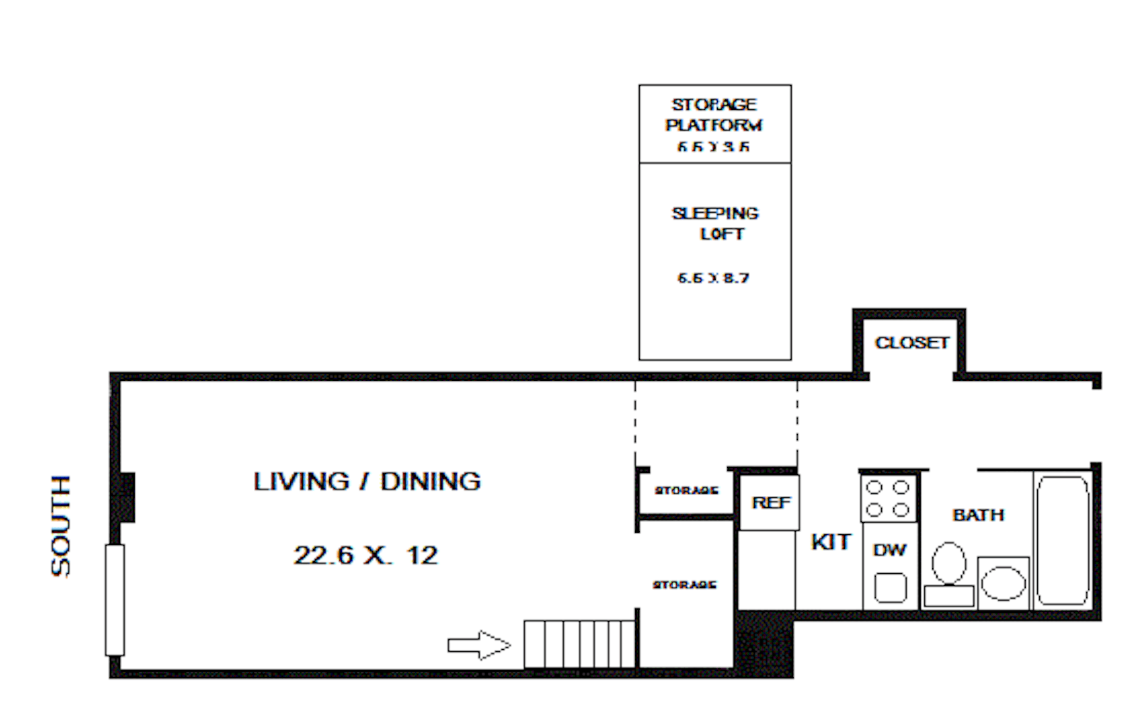 Floorplan for 310 East 23rd Street, 5C