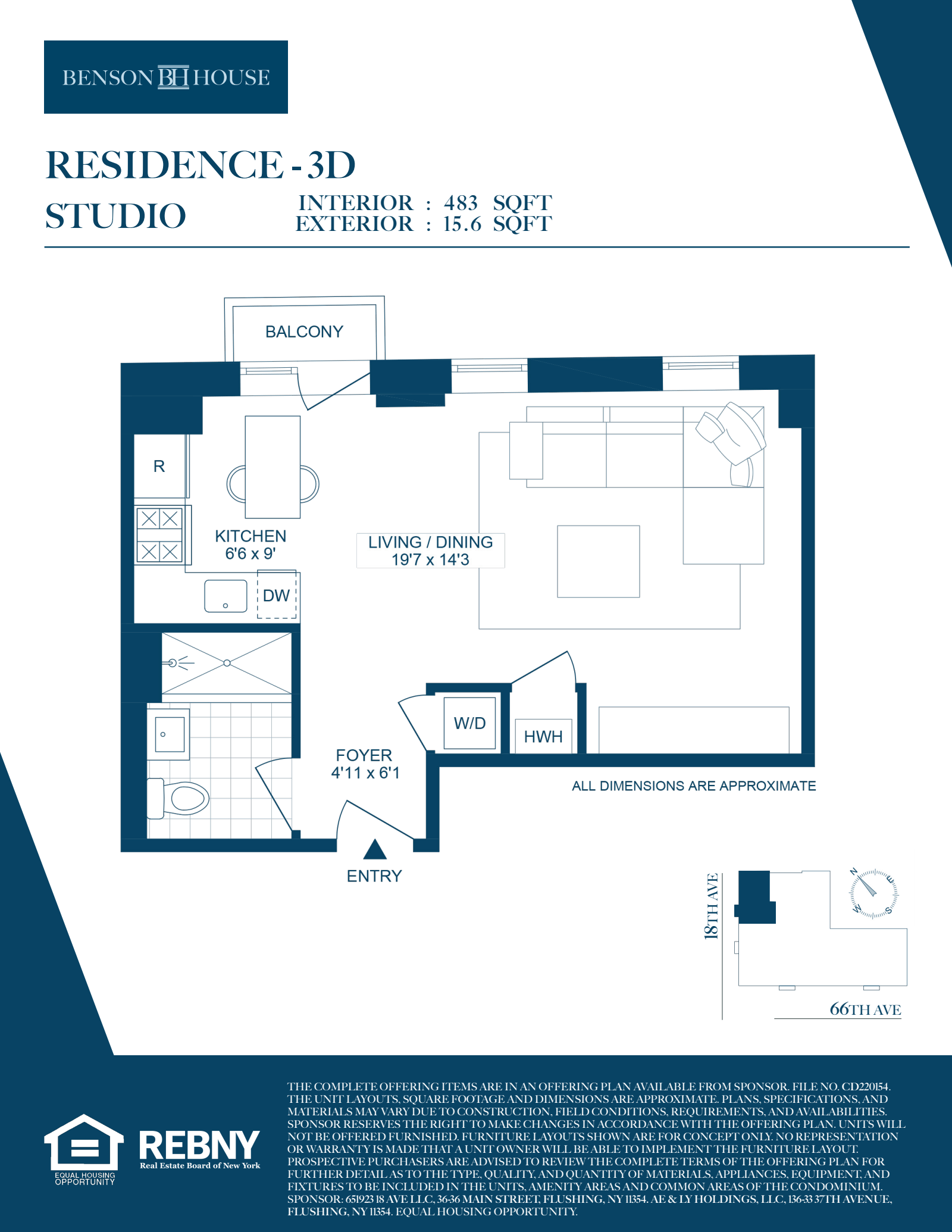 Floorplan for 1807 66th Street, 3D